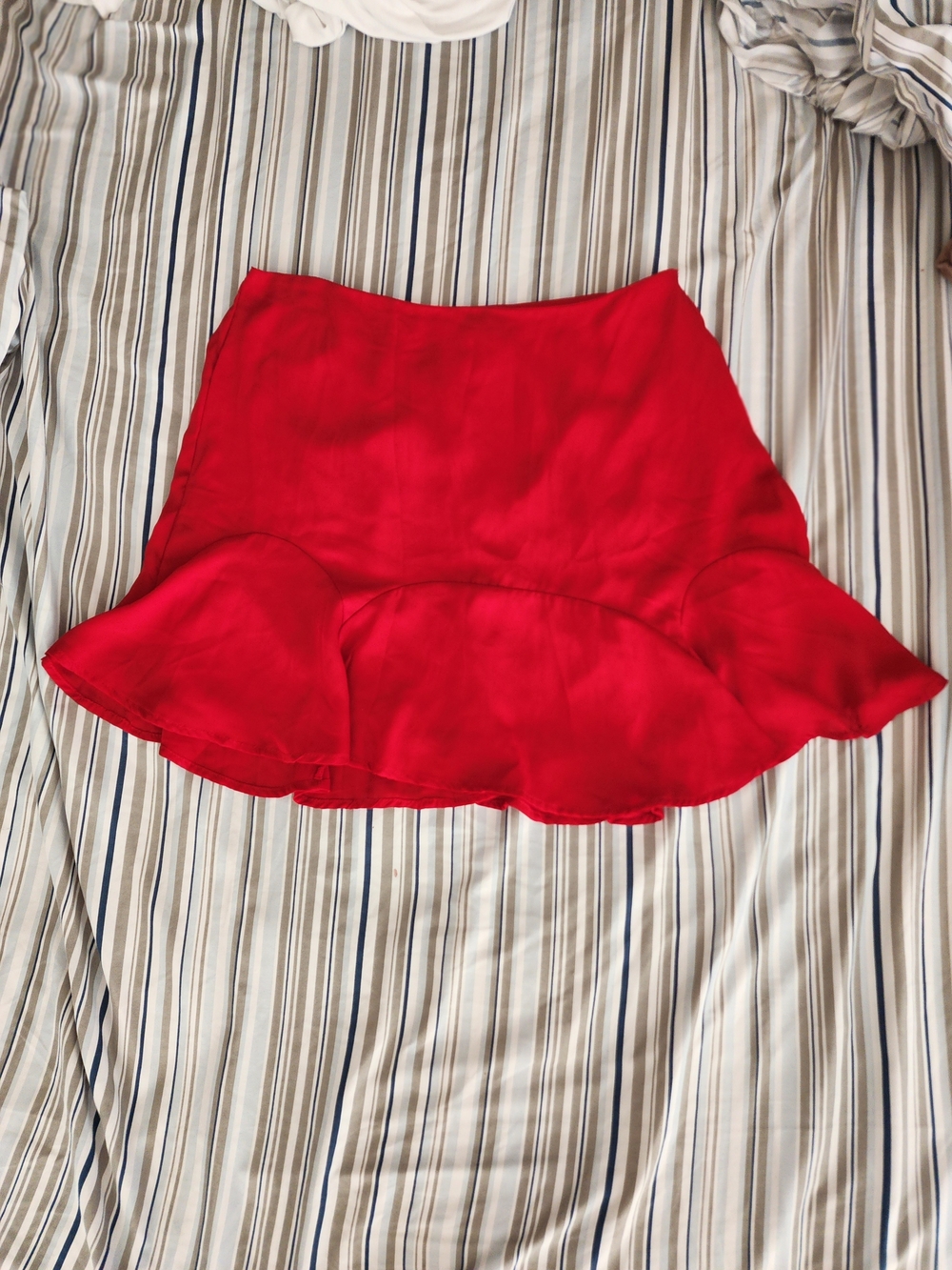 Francesca's Bright Red Skirt with Tag